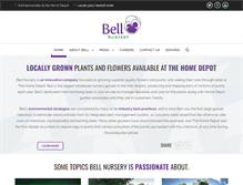 Tablet Screenshot of bellnursery.com